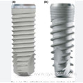 Implanted titanium alloy screw for surgical and dental